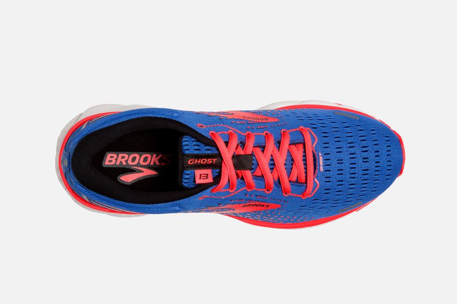 Brooks Running Shoes - Ghost 13 Road Womens - Blue/Orange - OWE-970352